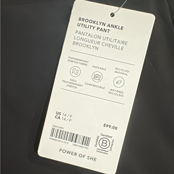 Athleta Brooklyn Ankle Utility Pant // Black - Picture 11 of 16